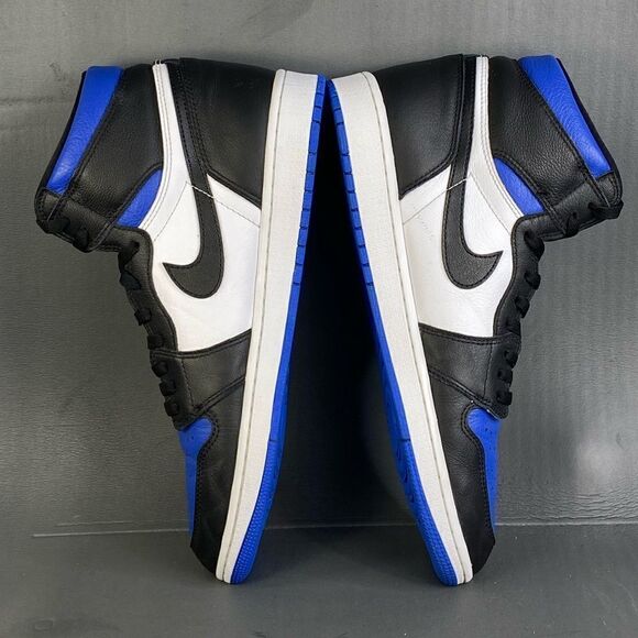 Nike Air Jordan 1 Retro High OG 'Royal Toe' sneaker shoes mens size 12 - Picture 8 of 11